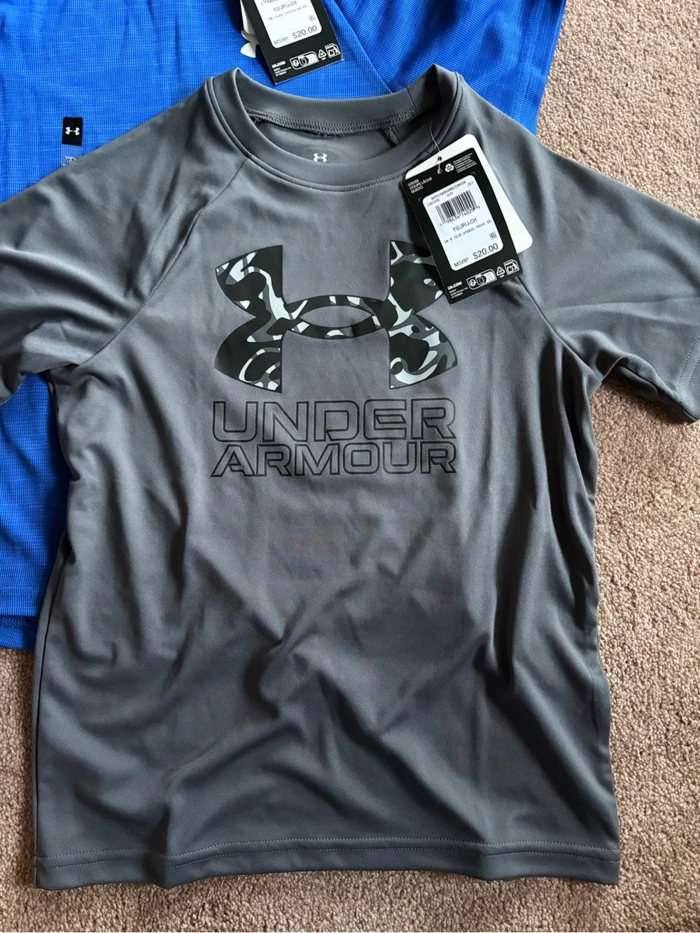 Under Armour Kids Boys set lot bundle of 3 short sleeve tshirts size small NWT